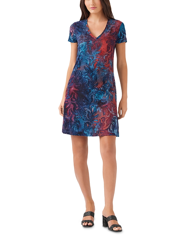 Karen Kane Short Sleeve Jacquard Dress