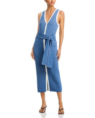 Bex Tie-Front Sleeveless Midi Dress
