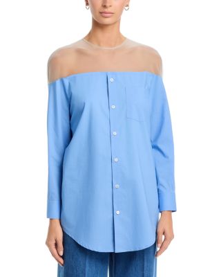 Illusion Cotton Poplin Shirt