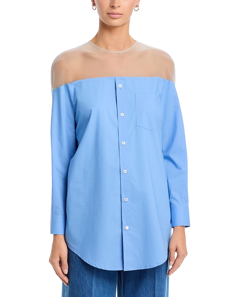 MM6 Maison Margiela Illusion Cotton Poplin Shirt