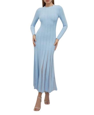 Karen Millen Filament Full Skirt Knit Midi Dress