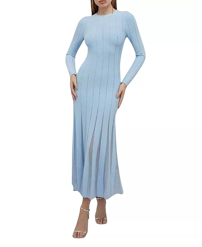 Karen Millen Filament Full Skirt Knit Midi Dress