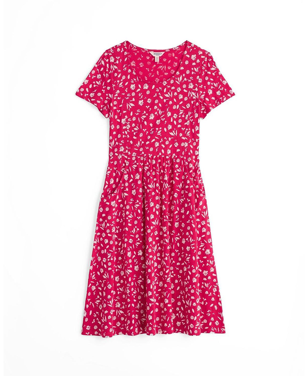 Seasalt Cornwall Enor Scoop Neck Fit and Flare Midi Dress