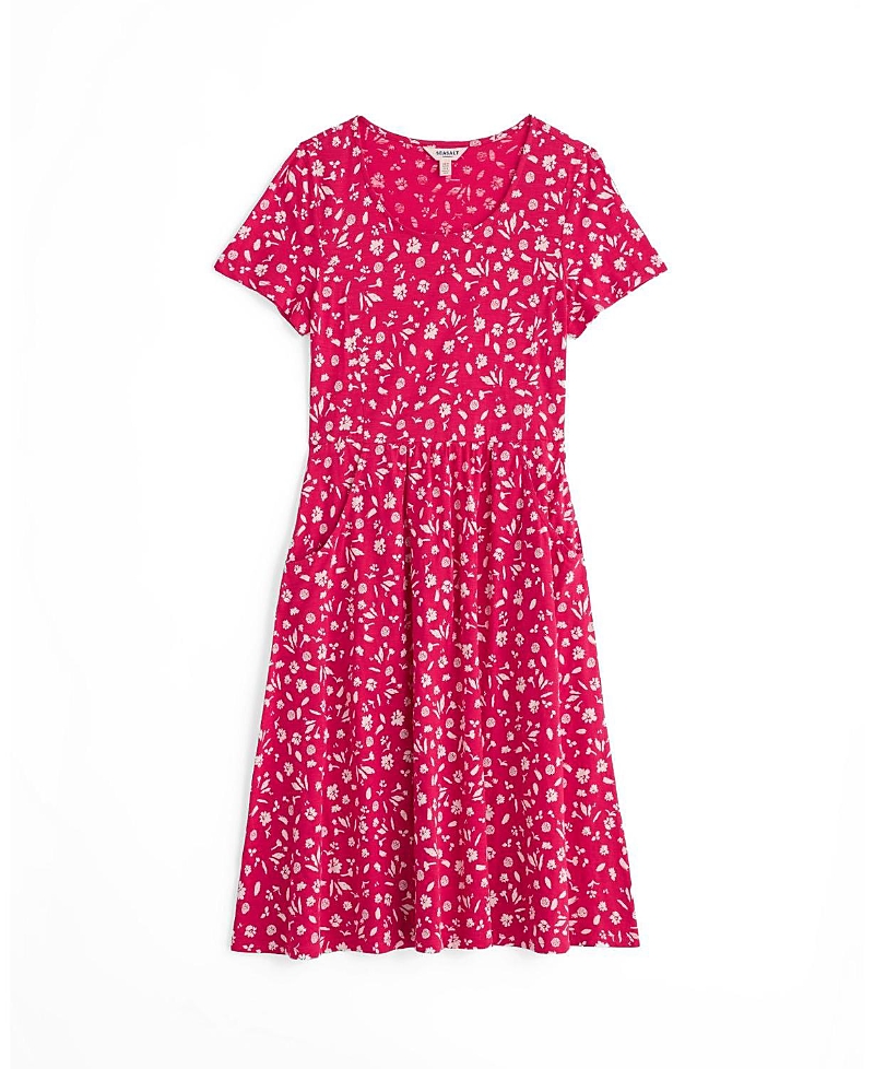Seasalt Cornwall Enor Scoop Neck Fit and Flare Midi Dress