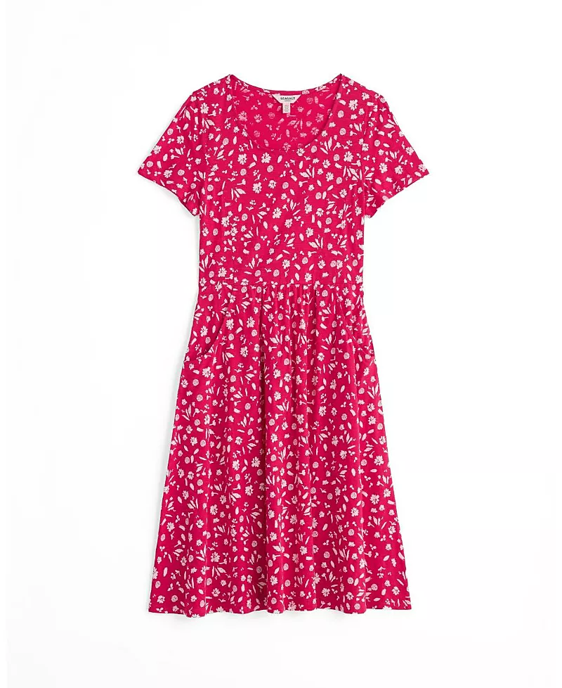 Seasalt Cornwall Enor Scoop Neck Fit and Flare Midi Dress