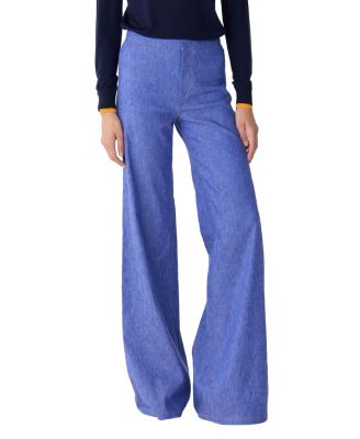 Jane Stretch Denim Flare-Leg High Waist Jean Wash Pale Blue