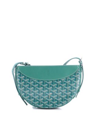   Hirondelle Shoulder Bag Coated Canvas and Leather