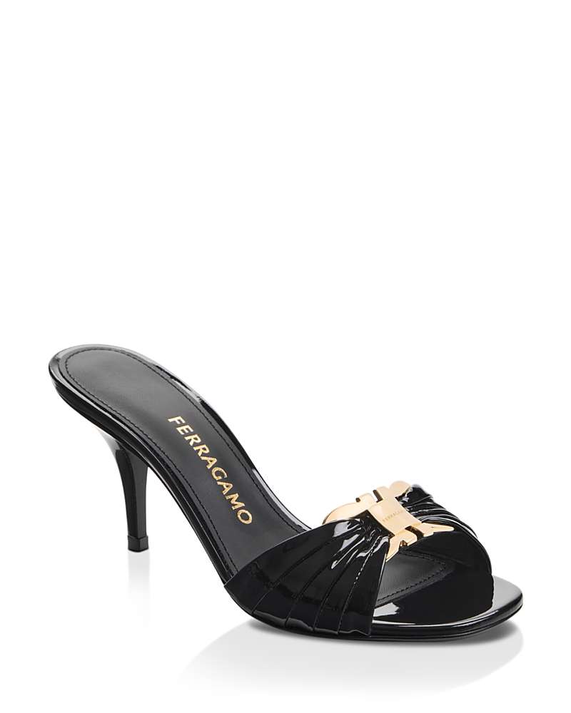 Ferragamo Women's Witty 70 Gancini Slide Sandals