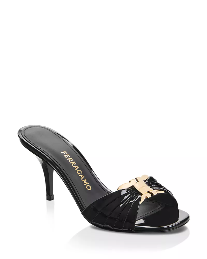 Ferragamo Women's Witty 70 Gancini Slide Sandals