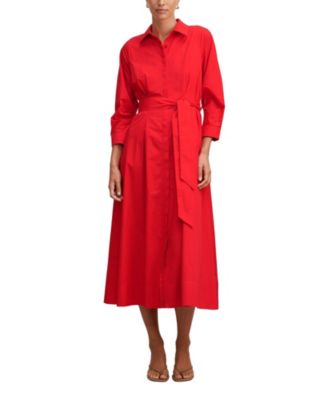  Women's Sally Cotton Shirt Midi Dress