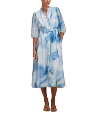  Women's Lorena Button Front Midi Dress