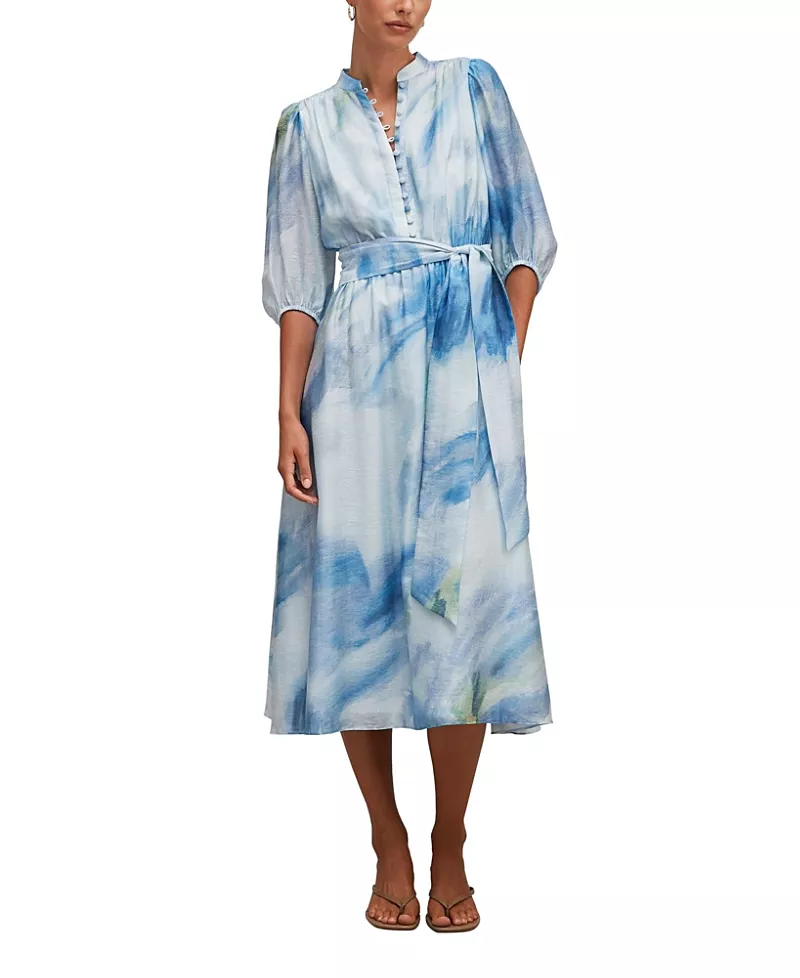 Ever New Women's Lorena Button Front Midi Dress