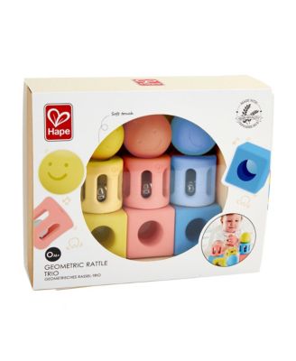  Geometric Rattle Trio 9 Piece Set, Ages 0 Months+