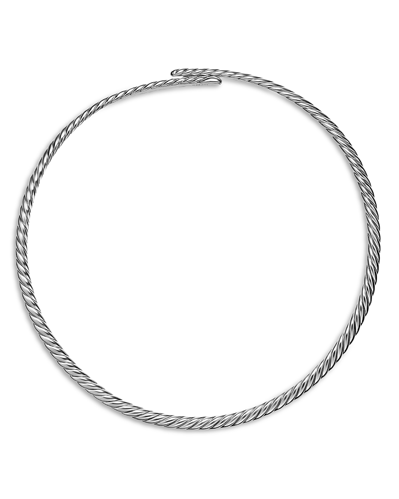 Sculpted Cable Flex Necklace in Sterling Silver, 5mm