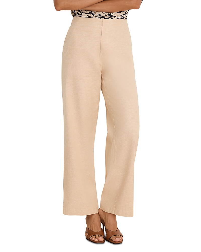 Nic+Zoe Lenox Wide Leg Linen Stretch Pants