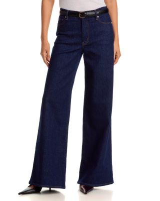 The Palace High Rise Wide Leg Jeans in Rinse