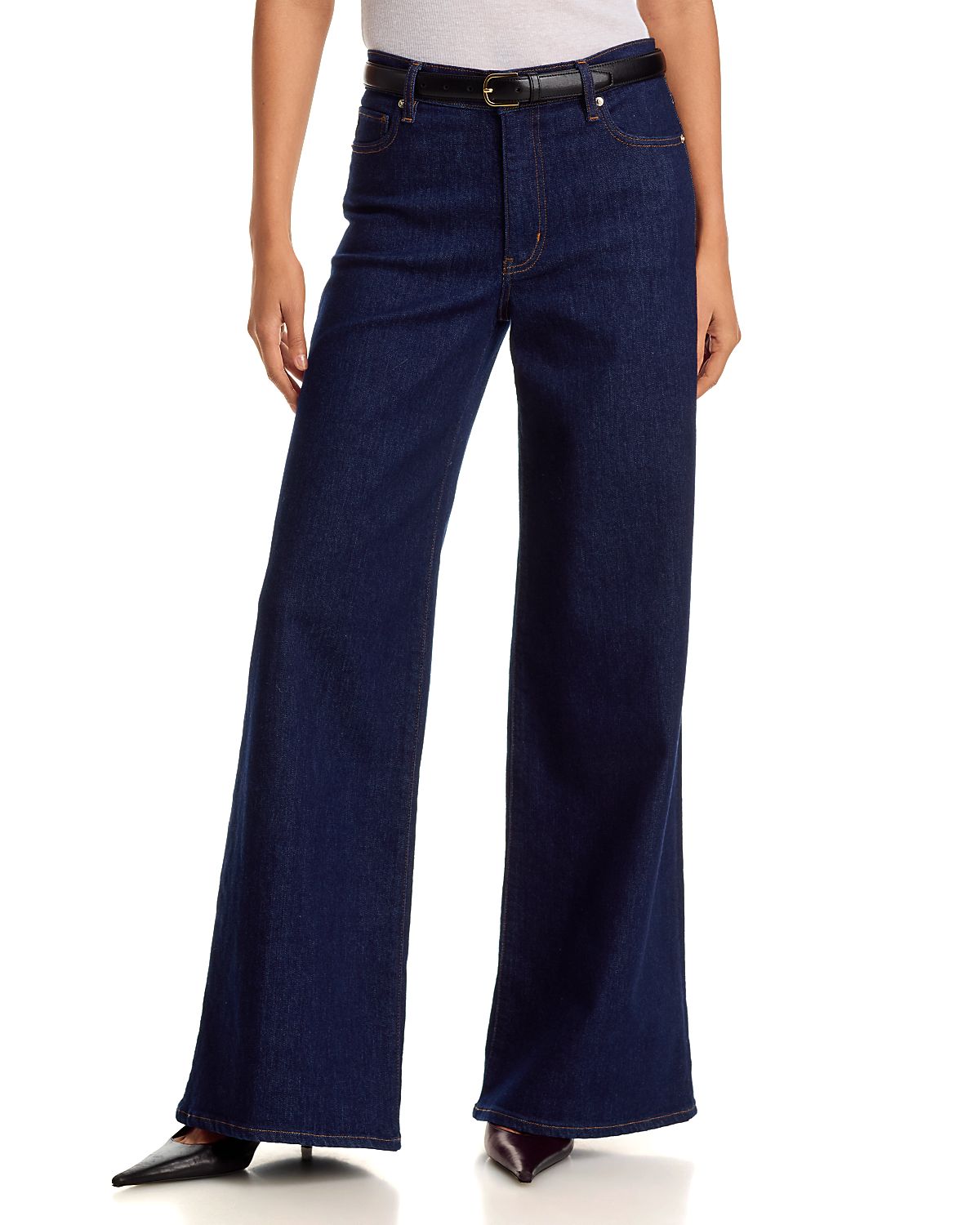 Frame The Palace High Rise Wide Leg Jeans