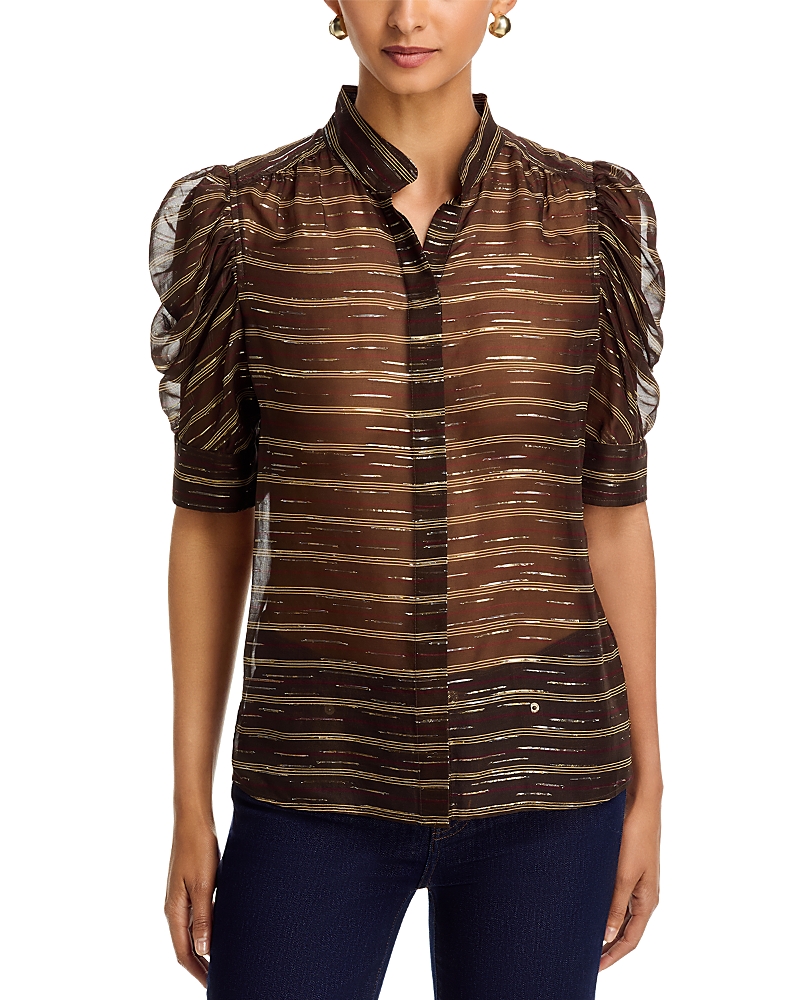 Frame The Gillian Silk Blend Top