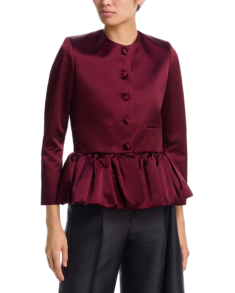 Liberowe Satin Duchess Peplum Jacket