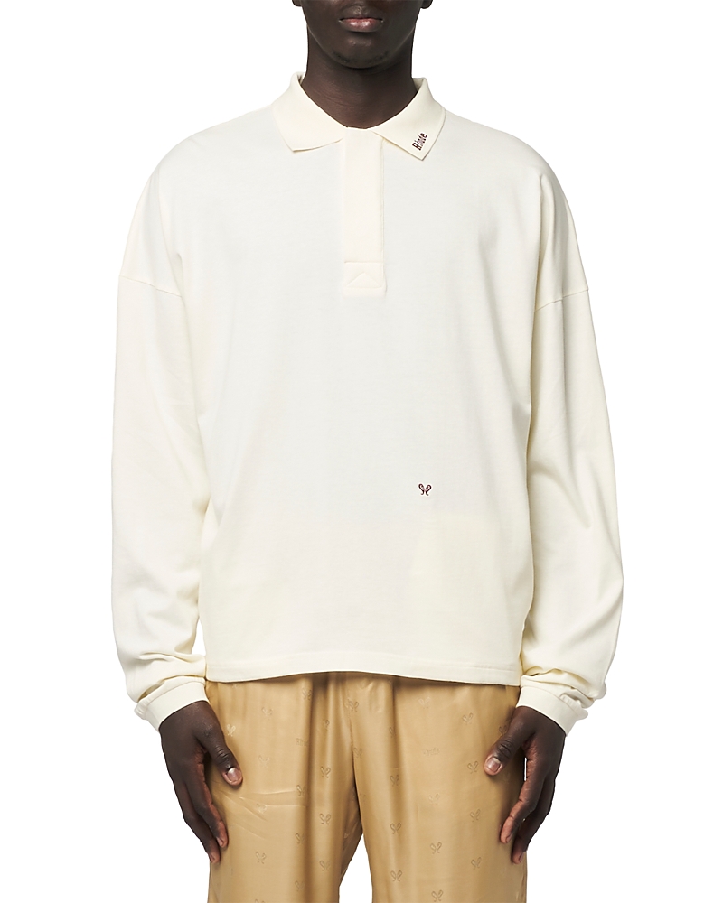 R H U D E Long Sleeve Polo Shirt