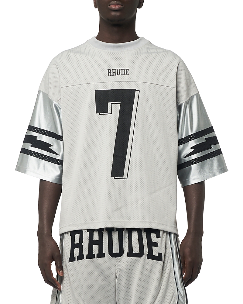 R H U D E Logo Graphic Football Jersey