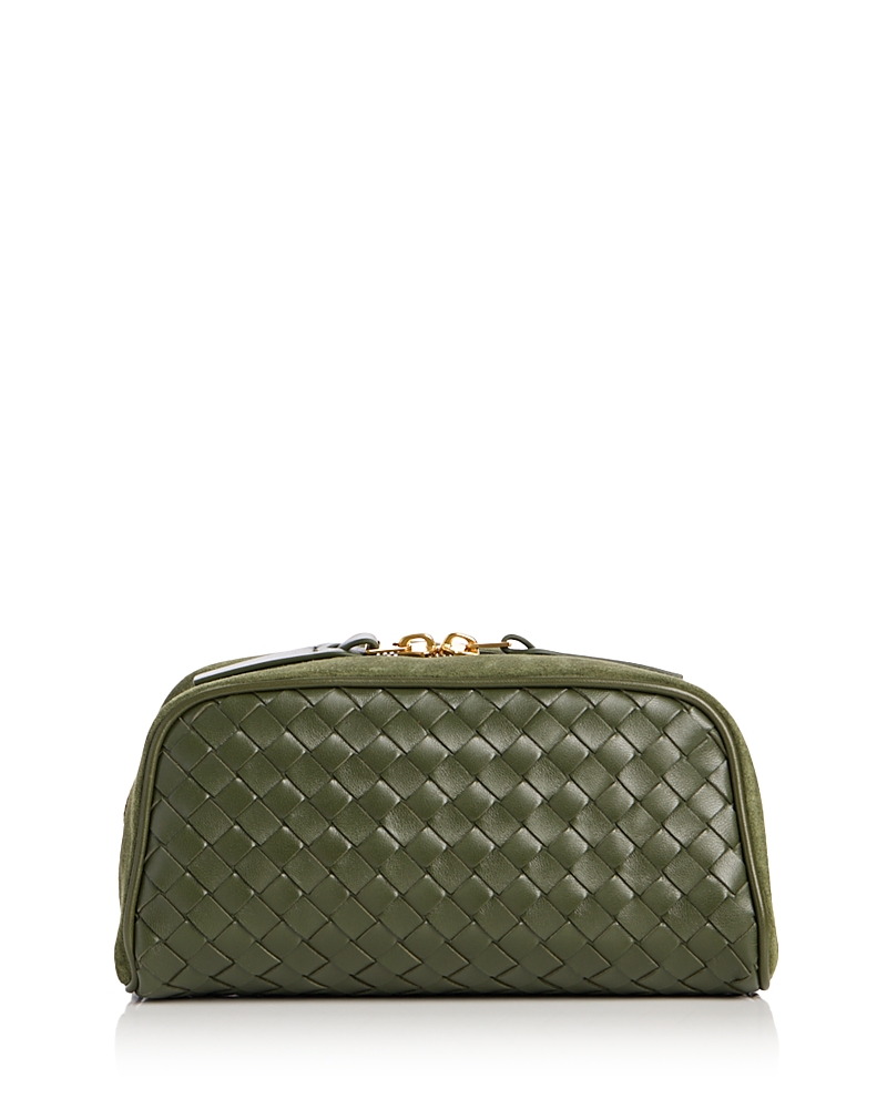 Bottega Veneta Small Nodo Intrecciato Suede Pouch