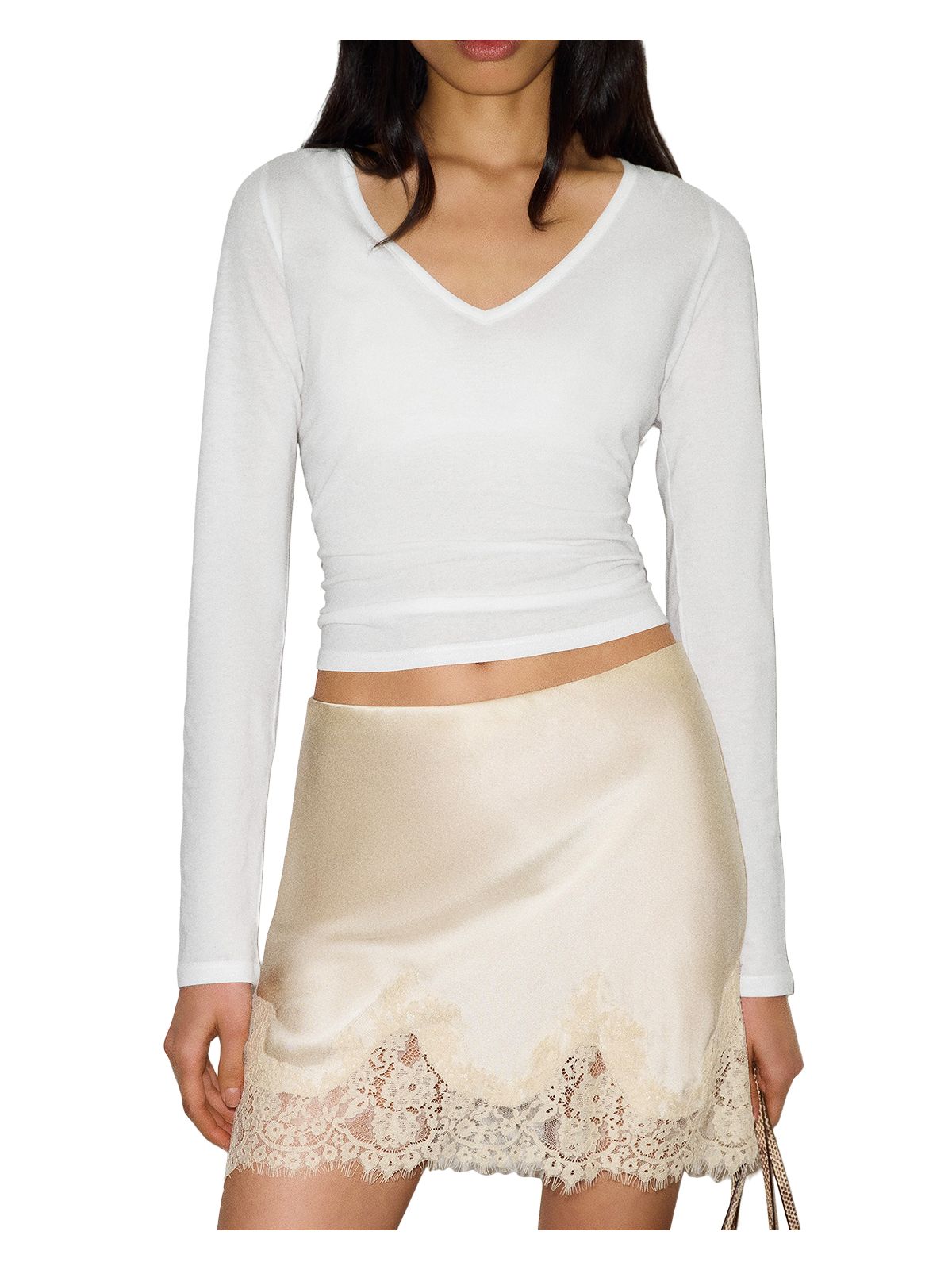 Reformation Carolina Silk Mini Skirt