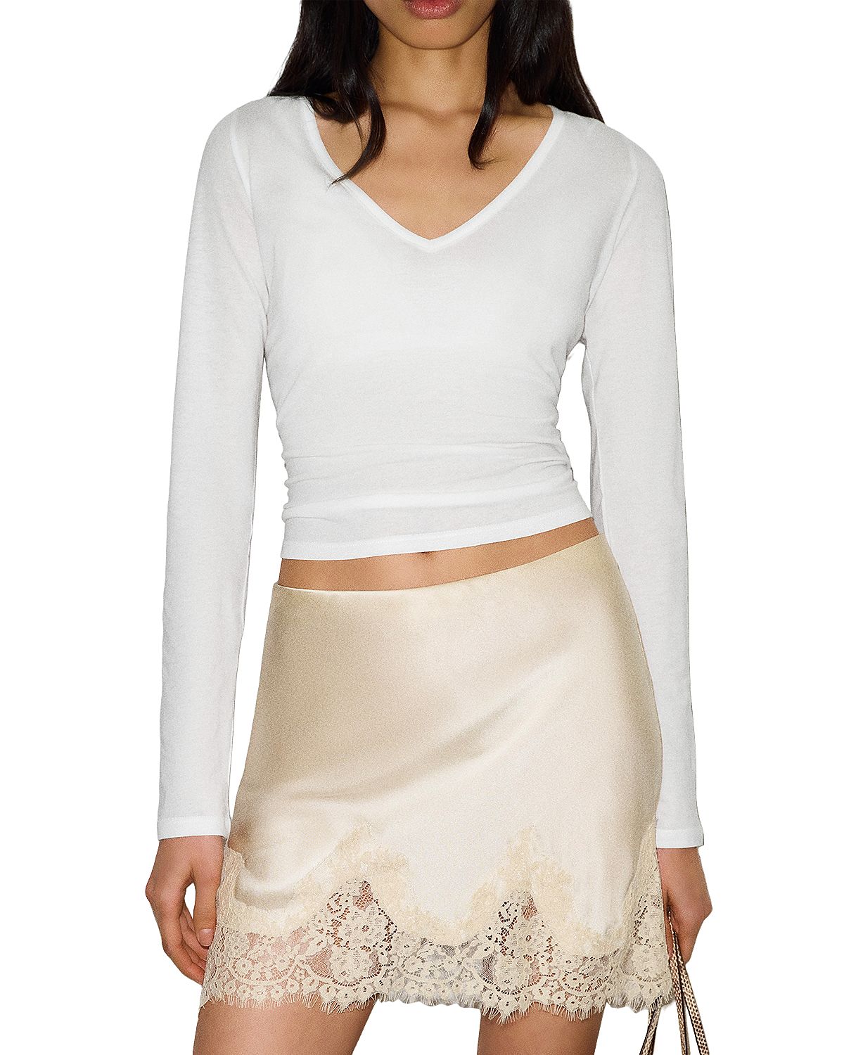 Reformation Carolina Silk Mini Skirt