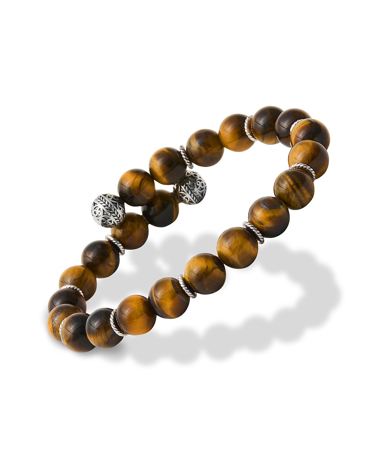 Jan Leslie Tiger's Eye Bead Flex Bracelet