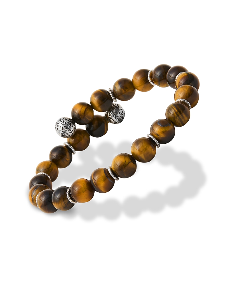 Jan Leslie Tiger's Eye Bead Flex Bracelet