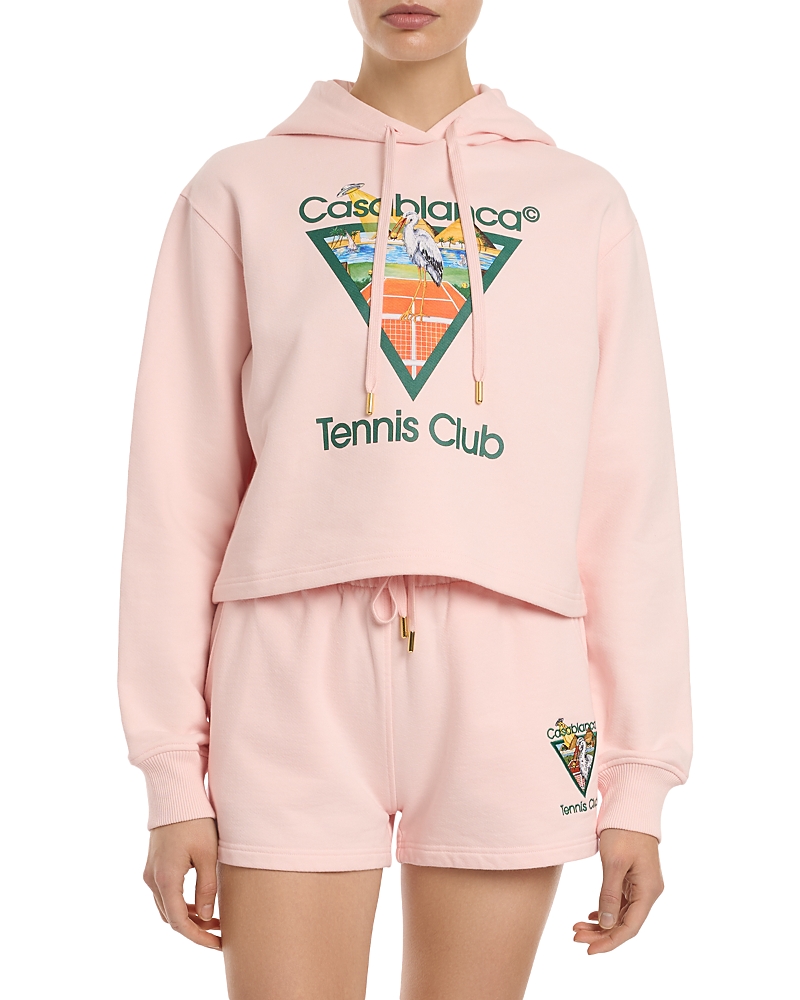 Casablanca Cropped Hoodie