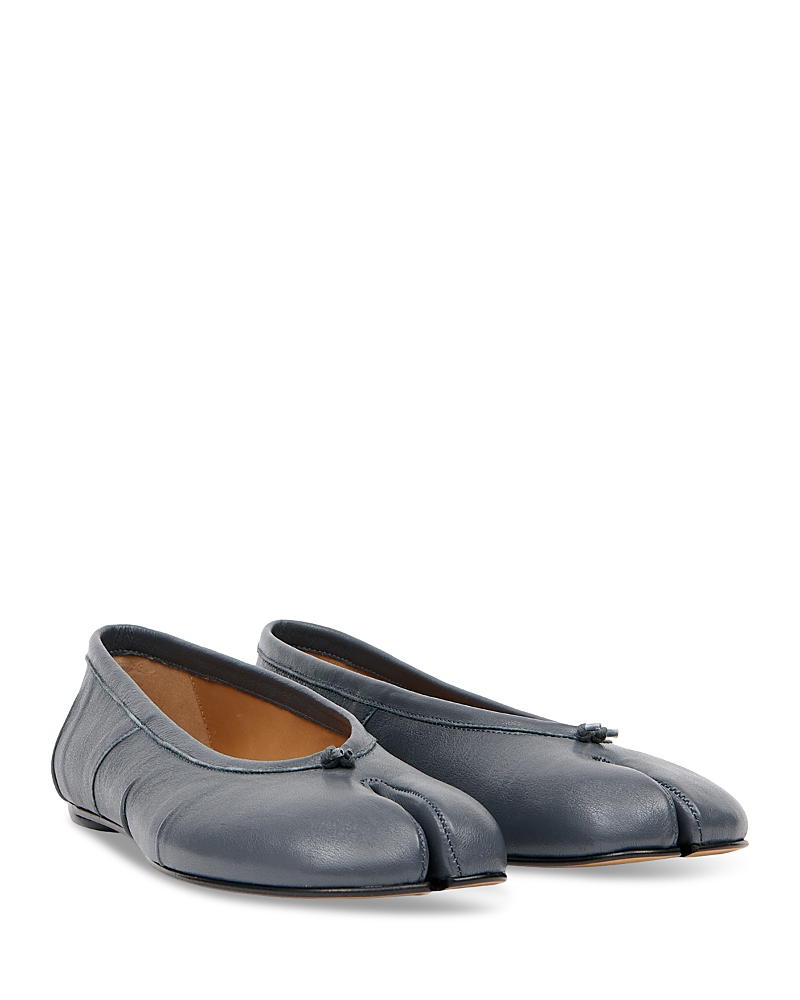 Maison Margiela Women's Tabi Leather Ballerina Flats