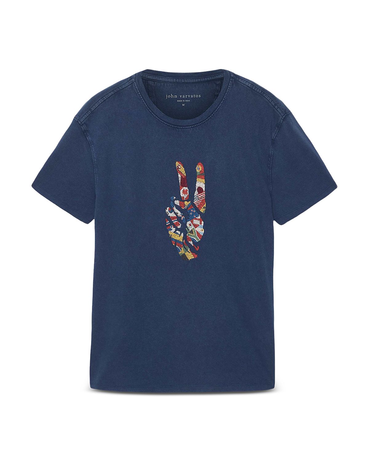 John Varvatos World Peace Graphic Crewneck T-Shirt