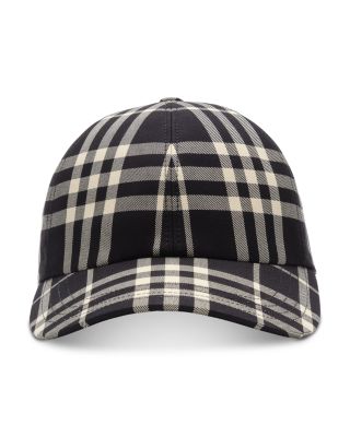 Check Cotton Baseball Cap
