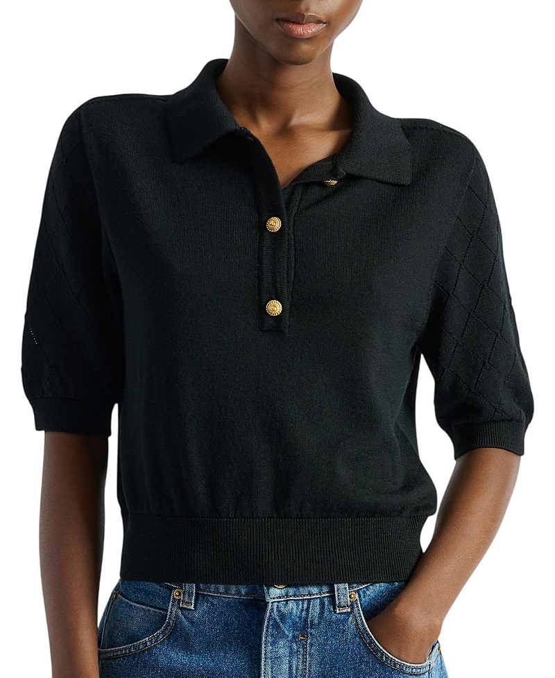 Balmain Knitted 3-Button Polo