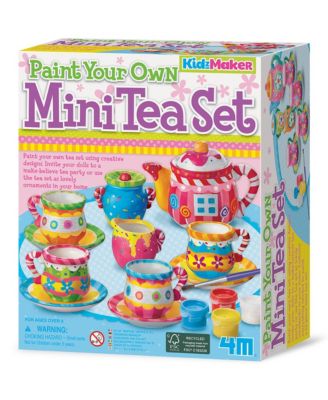  KidzMaker Paint Your Own Mini Tea Set, Ages 8+
