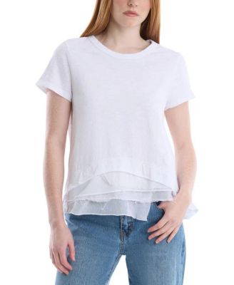 Wilt Boxy Mixed Media Hem Tee