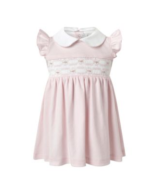  Girls' Pima Flutter Smocked Dress - Baby