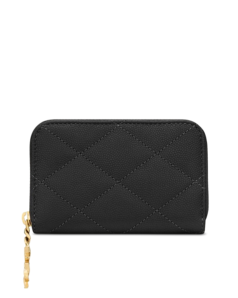 Saint Laurent Cassandre Bijou Change Purse in Grain De Poudre Leather