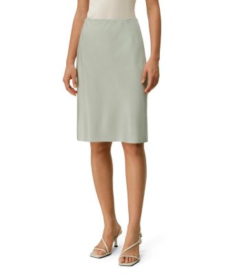 Women's Stretchy Charmeuse Silk Minimalist Skirt