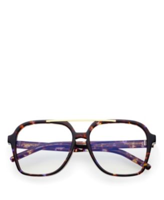  Spencer Aviator Blue Light Blocking Reading Glasses, 55 mm
