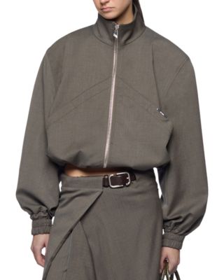 Cropped Bomber Jacket