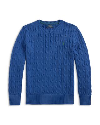 Boys' Cable-Knit Cotton Sweater - Little Kid, Big Kid