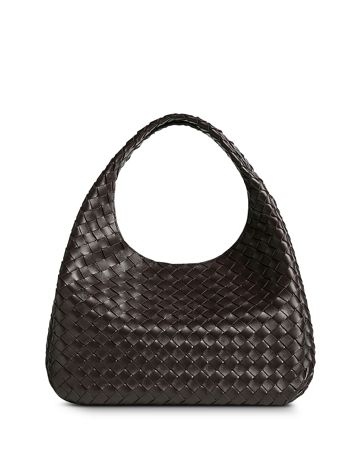 Bottega Veneta Campana Large Intrecciato Leather Shoulder Bag