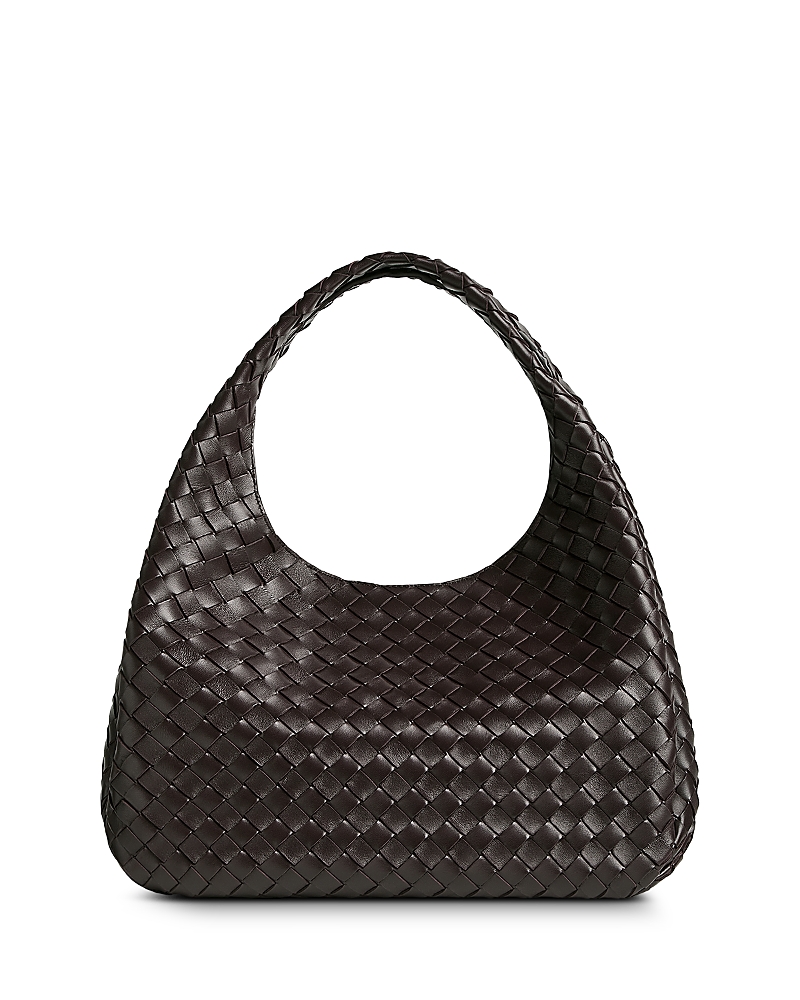 Bottega Veneta Campana Large Intrecciato Leather Shoulder Bag