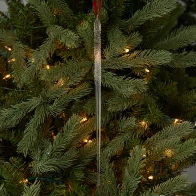 15" Glass Icicle Ornament