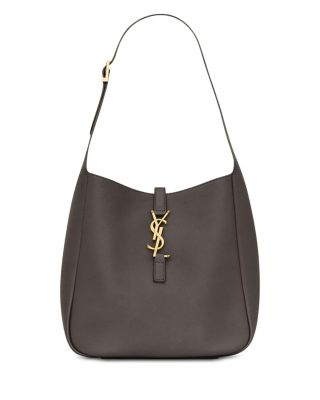 Saint Laurent Le 5 A 7 Supple Small Shoulder Hobo Bag in Grained Leather
