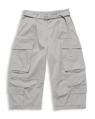 Cotton Stretch Cargo Trousers with Belt