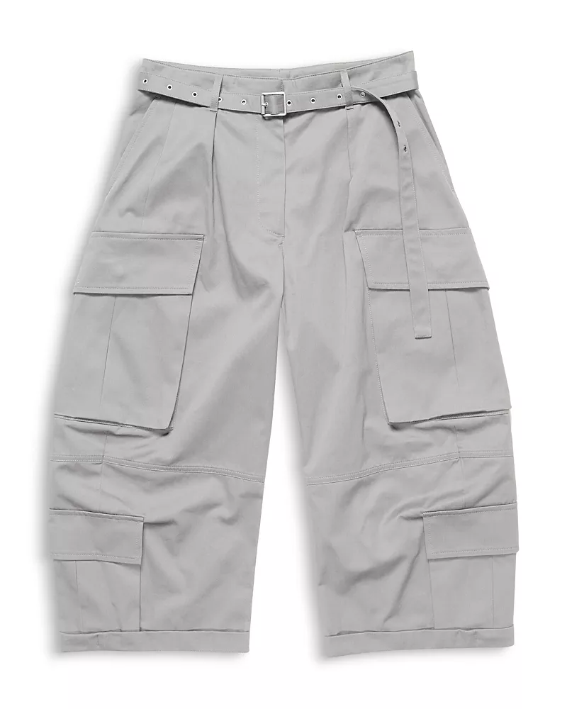 Acne Studios Cotton Stretch Cargo Trousers with Belt