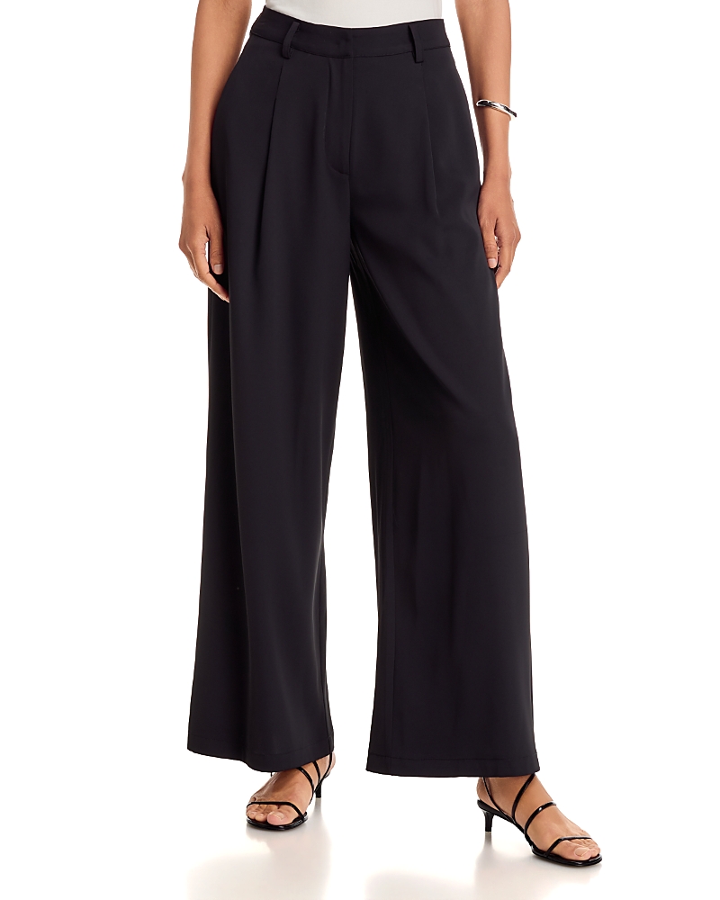Aqua Slinky Wide Leg Pants - Exclusive